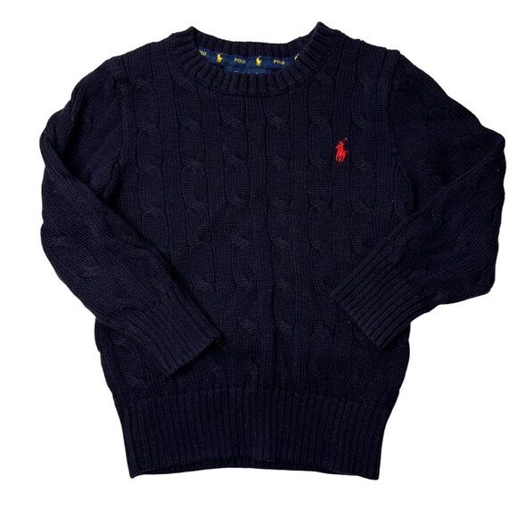Polo Ralph Lauren Other - Polo Ralph Lauren Boys Navy Cable Knit Sweater 2T‎ Preppy Old Money Heritage